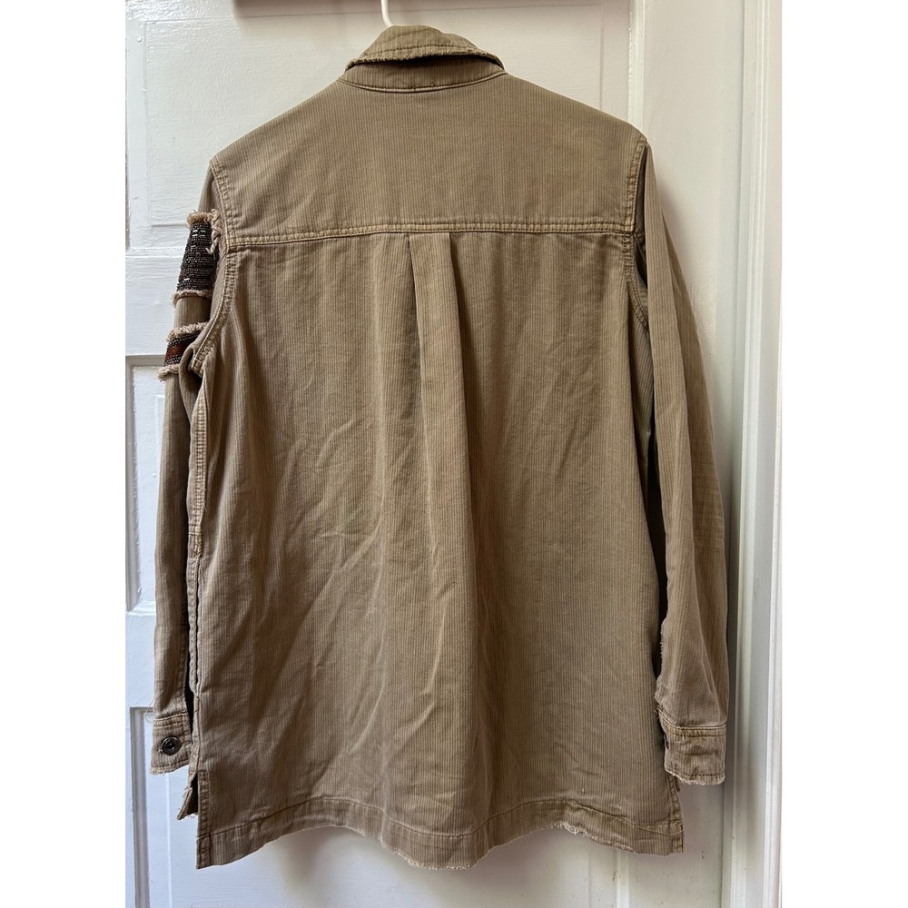 Free People Utility Oversized Military Jacket Shacket Size Small - Picture 12 of 13